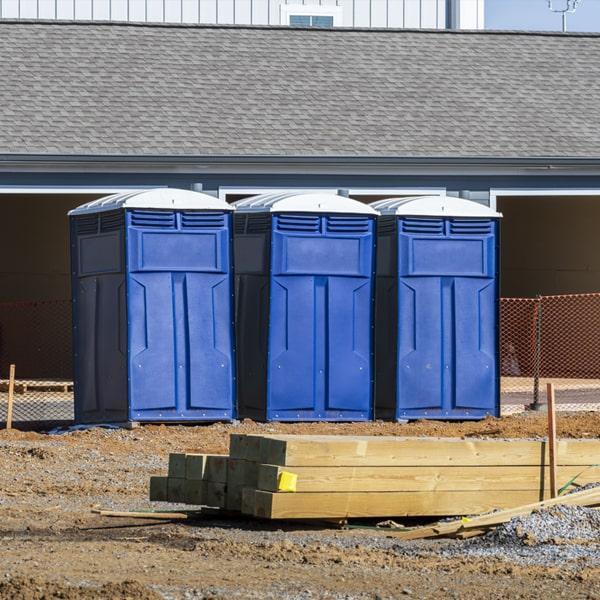Heavy-duty construction site porta potty in Alice, Texas